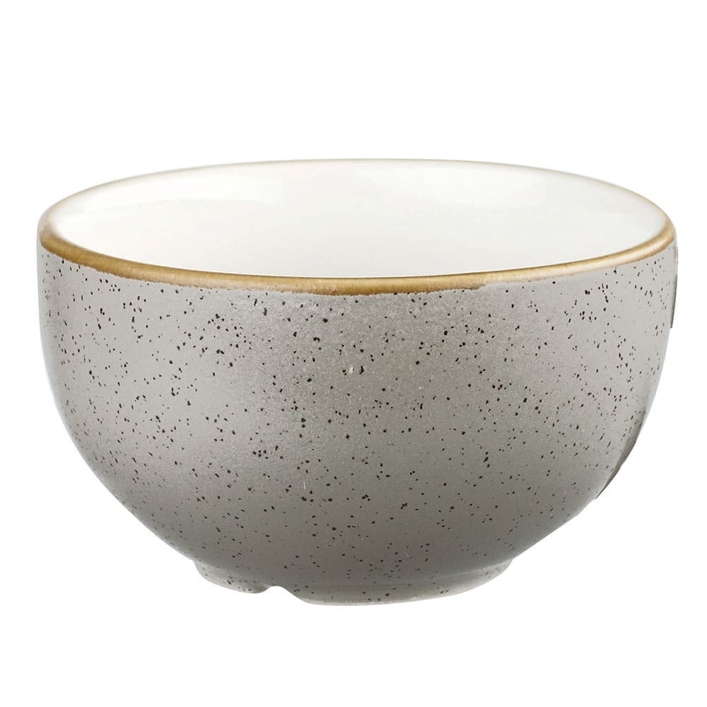 Churchill 8 oz Stonecast Sugar Bowl - Ceramic, Peppercorn Gray (SPGSSSGR1)