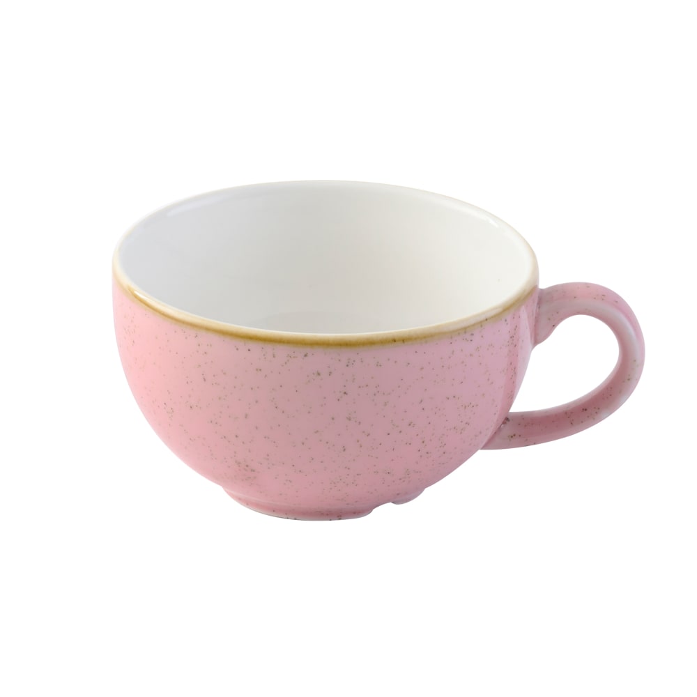 Churchill 8 oz Stonecast® Cappuccino Cup - Ceramic, Petal Pink (SPPSCB201)