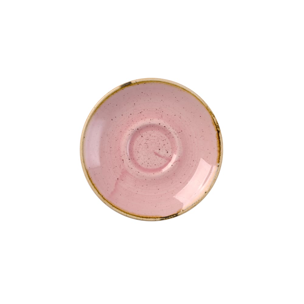 Churchill 4 1/2" Round Stonecast® Saucer for SPPSCEB91 - Ceramic, Petal Pink (SPPSESS1)