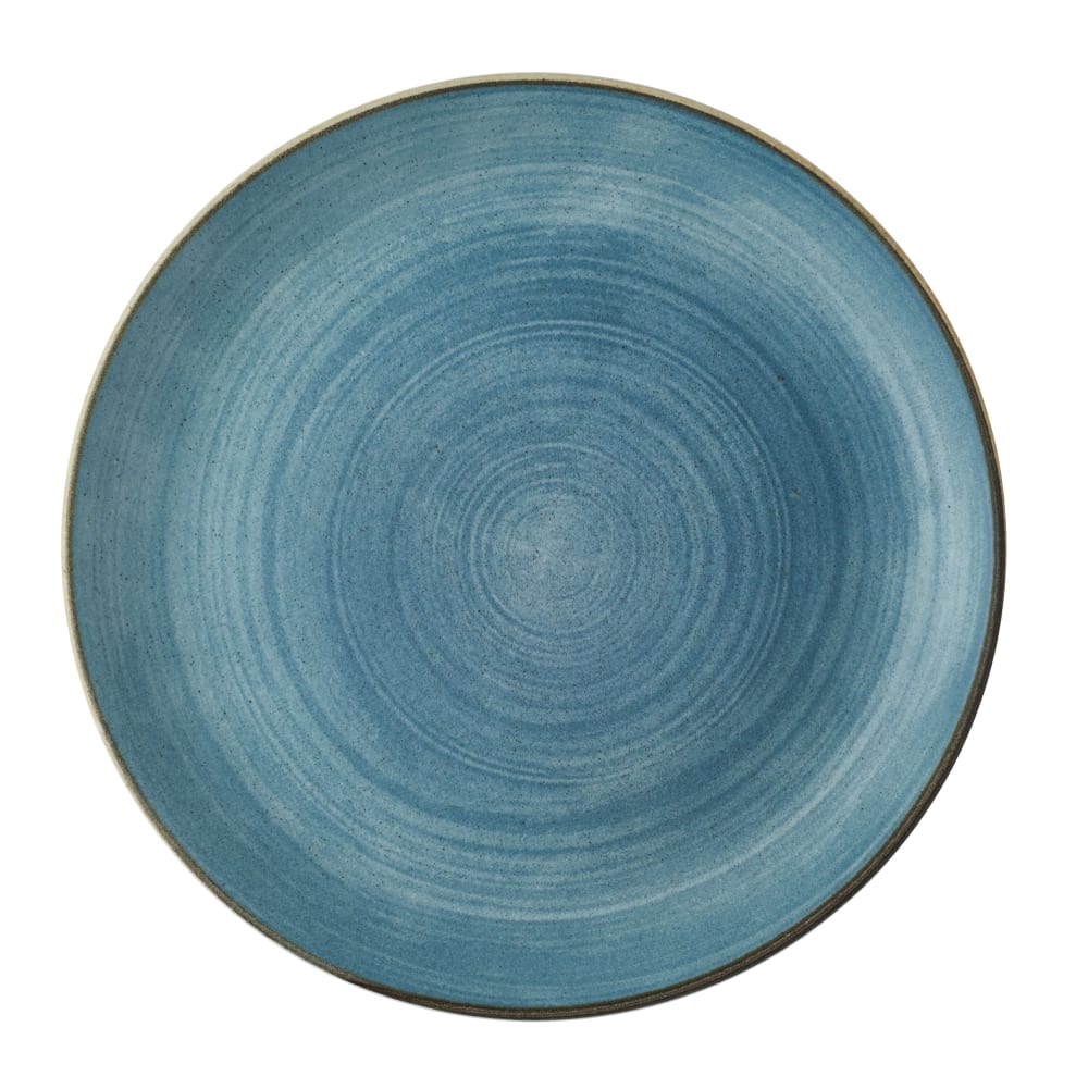 Churchill 11 1/4" Round Stonecast® Coupe Plate - Ceramic, Raw Blue (SRBEEV111)