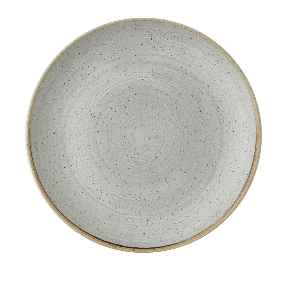 Churchill 10 1/4" Round Stonecast® Coupe Plate - Ceramic, Raw Gray (SRGYEV101)