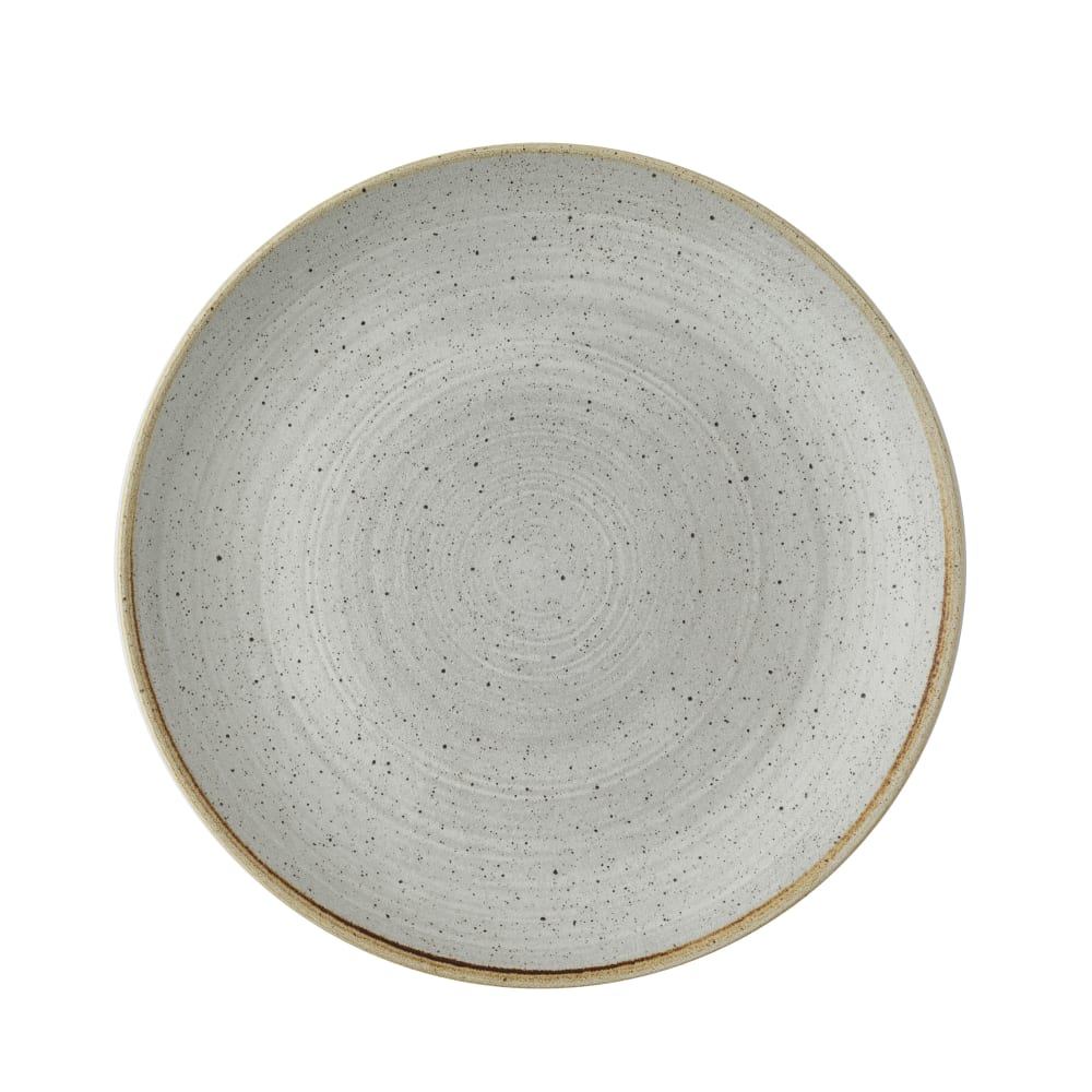 Churchill 6 1/2" Round Stonecast® Couple Plate - Ceramic, Raw Gray (SRGYEVP61)