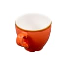 Churchill 3 1/2 oz Stonecast Espresso Cup - Ceramic, Spiced Orange (SSOSCEB91) thumbnail 3