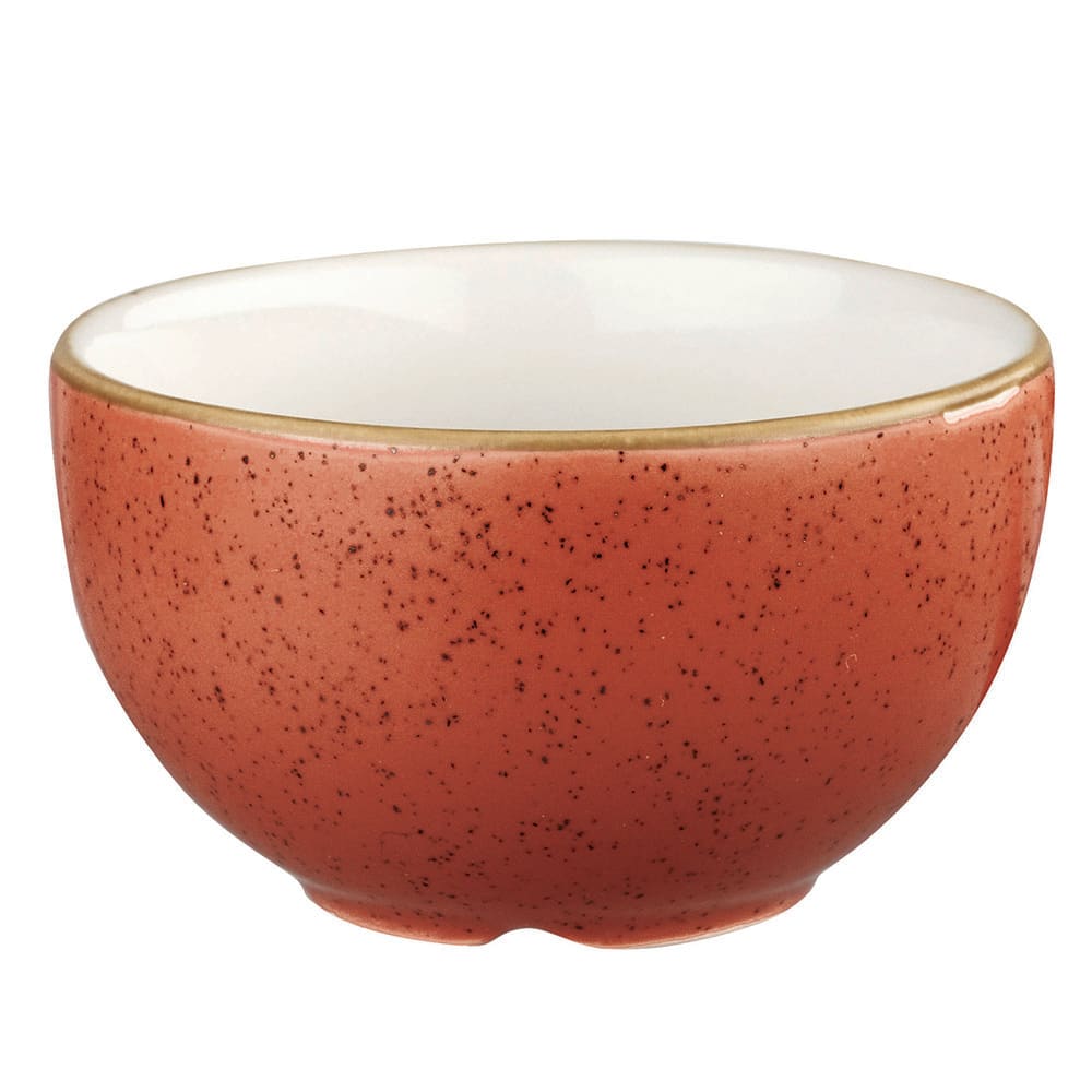 Churchill 8 oz Stonecast Sugar Bowl - Ceramic, Spiced Orange (SSOSSSGR1)