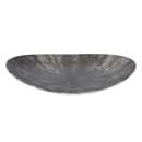 Churchill Oval Studio Prints® Plate - 10 5/8" x 9", Ceramic, Quartz Black (STQBOP581) thumbnail 2