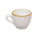 Churchill 3 1/2 oz Stonecast Espresso Cup - Ceramic, Barley White (SWHSCEB91) thumbnail 2