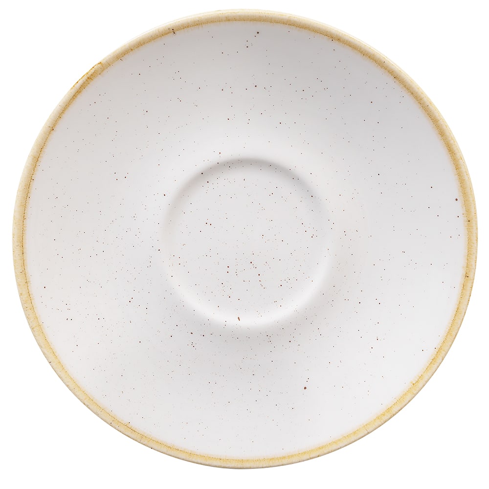Churchill 6 1/4" Round Stonecast Saucer - Ceramic, Barley White (SWHSCSS1)