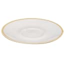 Churchill 6 1/4" Round Stonecast Saucer - Ceramic, Barley White (SWHSCSS1) thumbnail 3
