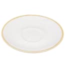 Churchill 6 1/4" Round Stonecast Saucer - Ceramic, Barley White (SWHSCSS1) thumbnail 4
