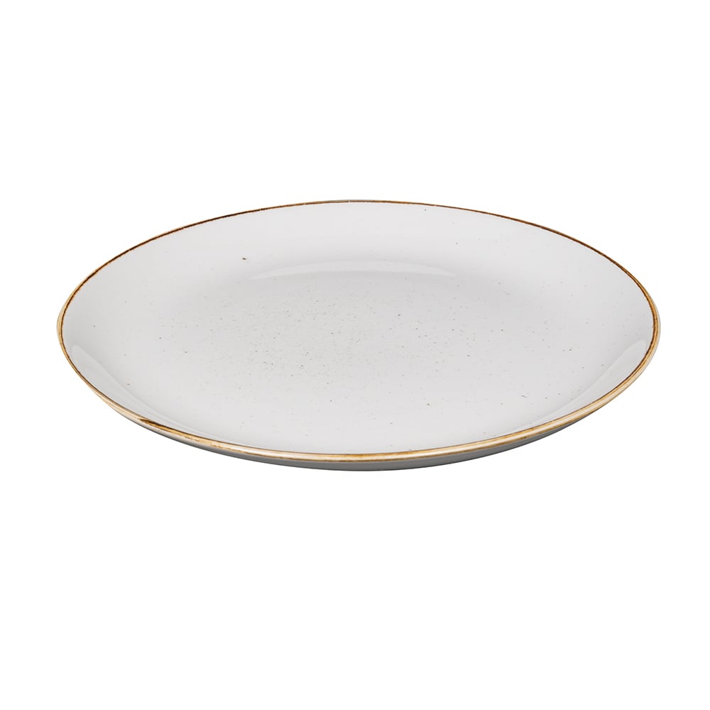 Churchill 11 1/4" Round Stonecast Plate - Ceramic, Barley White (SWHSEV111)