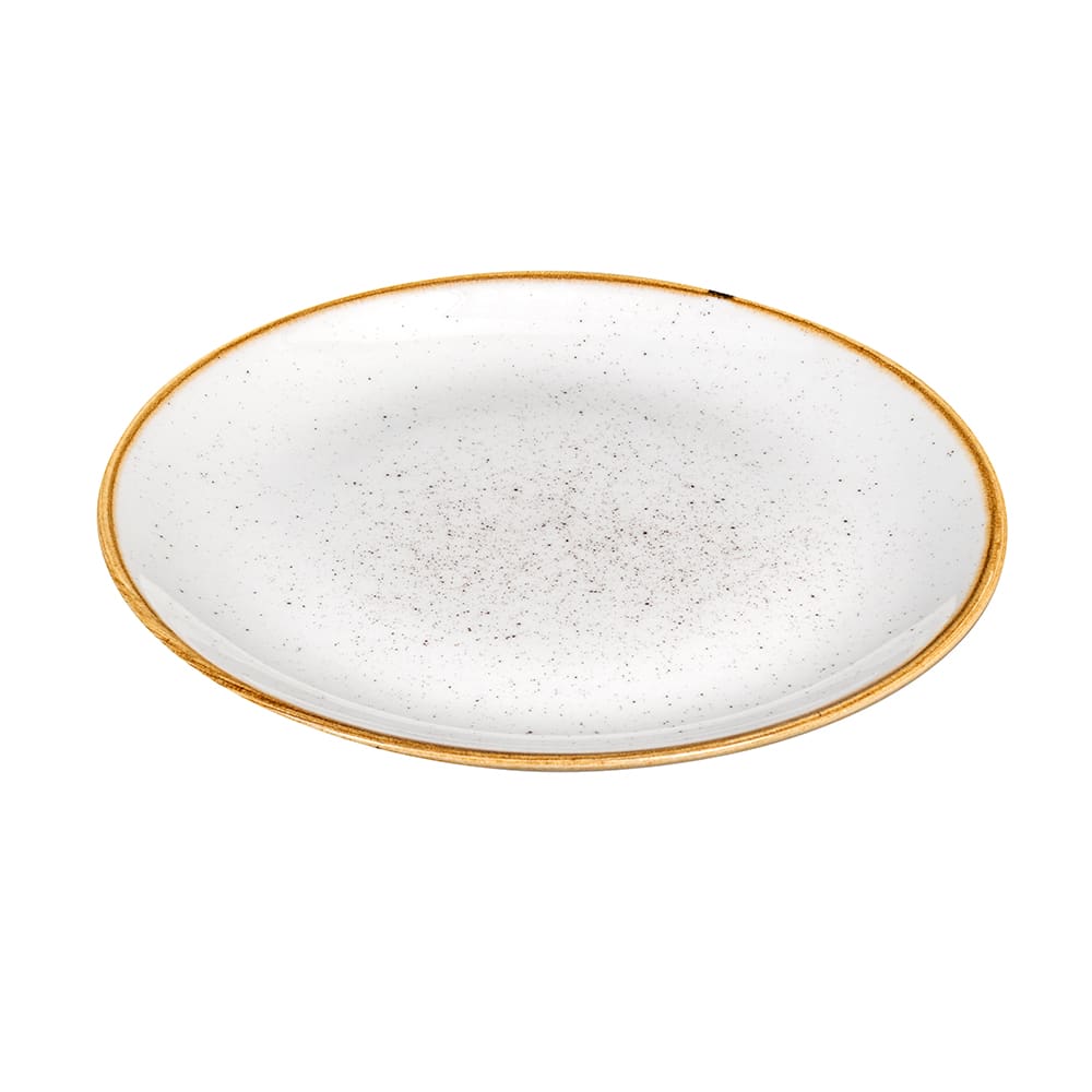 Churchill 6 1/2" Round Stonecast Plate - Ceramic, Barley White (SWHSEVP61)