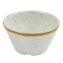 Churchill 3 oz Stonecast Sauce Dish - Ceramic, Barley White (SWHSSD31) thumbnail 2