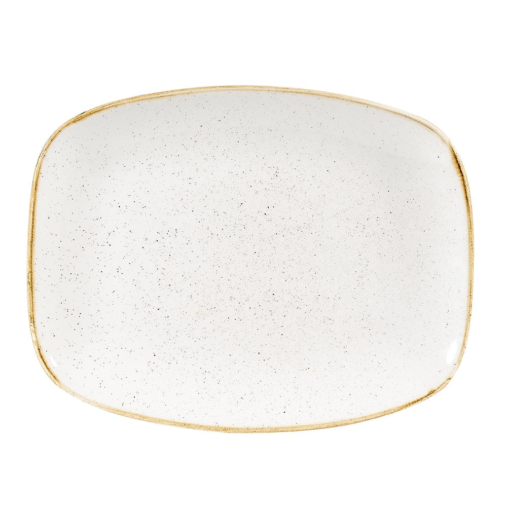 Churchill 13 1/2" x 9 1/4" Oblong Stonecast Platter - Ceramic, Barley White (SWHSXP141)
