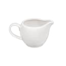 Churchill 4 oz Bamboo Creamer - Glazed Ceramic, White (WHBALJ41) thumbnail 2
