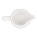 Churchill 4 oz Bamboo Creamer - Glazed Ceramic, White (WHBALJ41) thumbnail 3
