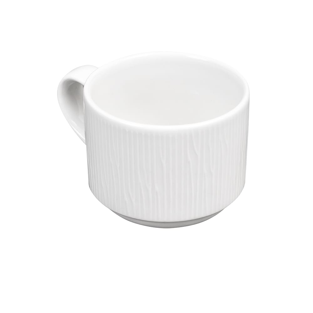 Churchill 8 oz Bamboo Cup - Ceramic, White (WHBALSC81)