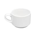 Churchill 8 oz Bamboo Cup - Ceramic, White (WHBALSC81) thumbnail 2