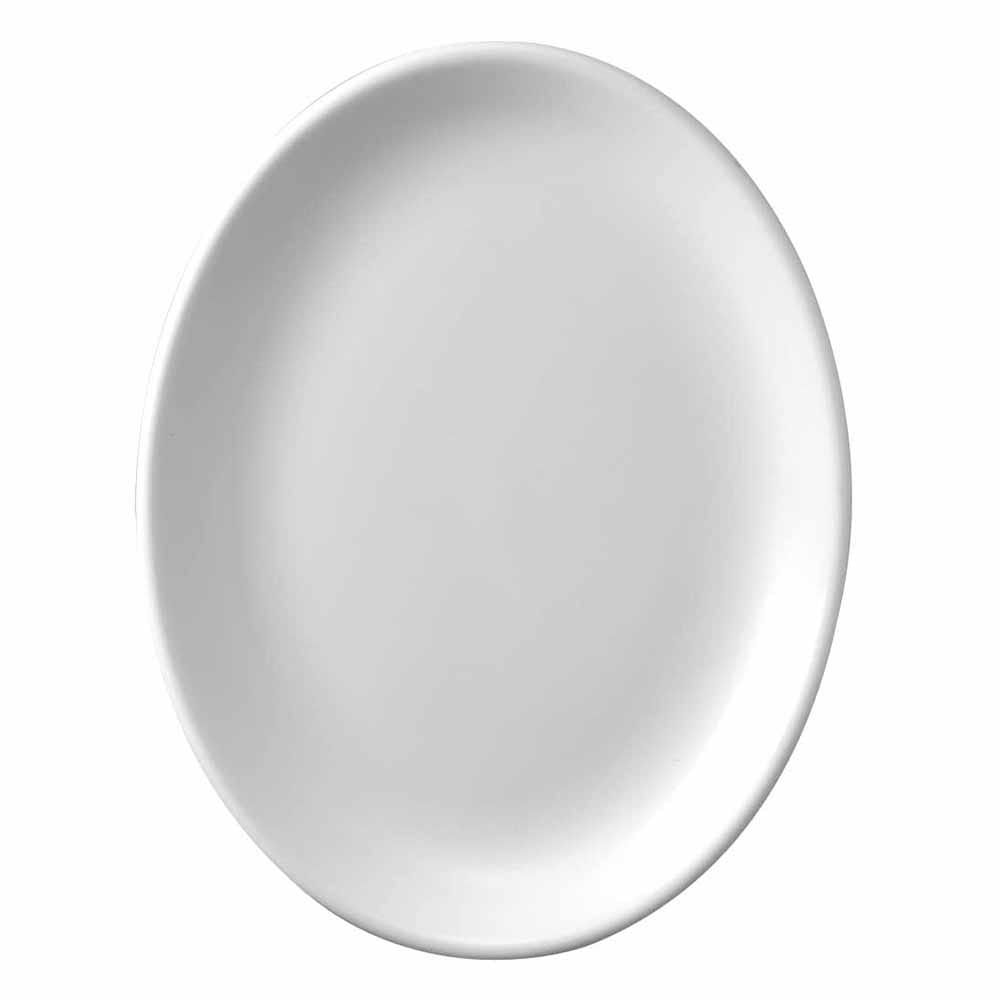 Churchill 12" Oval Churchill Super Vit Platter - Ceramic, White (WHD121)