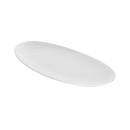 Churchill Oval Chef's Plate - 13 3/4" x 6 3/4", Ceramic, White (WHOV351) thumbnail 2