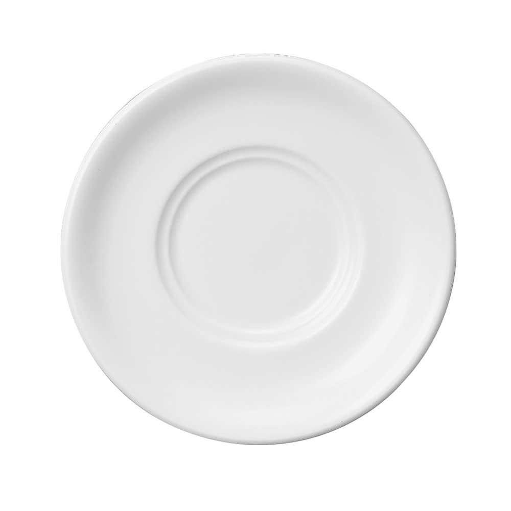 Churchill 5 7/8" Round Tea Saucer - Ceramic, White (WHTSOL1)