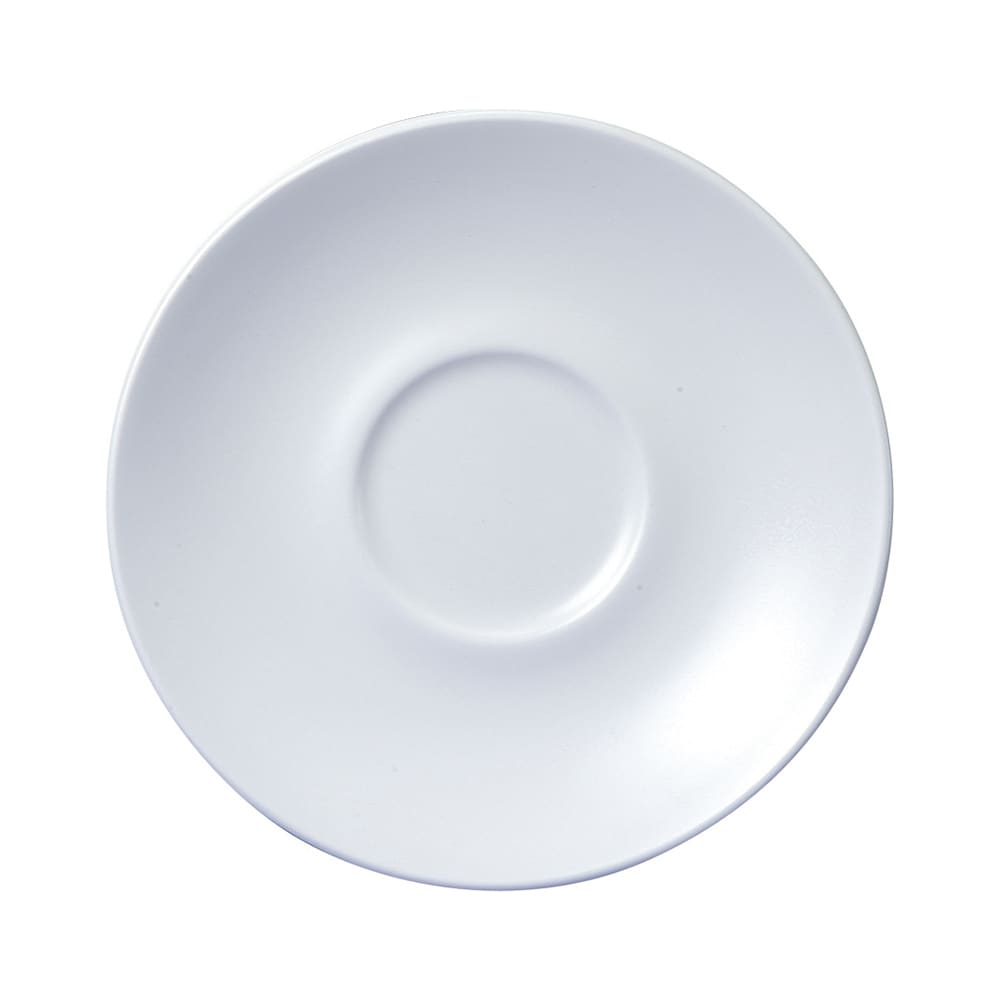 Churchill 6 1/4" Round Vellum™ Cappuccino Saucer - Ceramic, White (WHVMCSS1)
