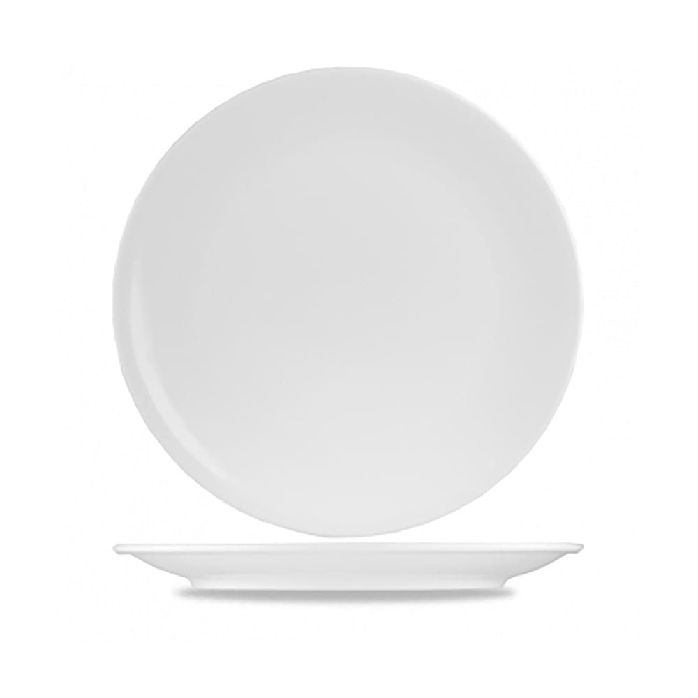 Churchill 12 1/4" Round Art de Cuisine® Coupe Plate - Porcelain, White (ZCAPMC311)