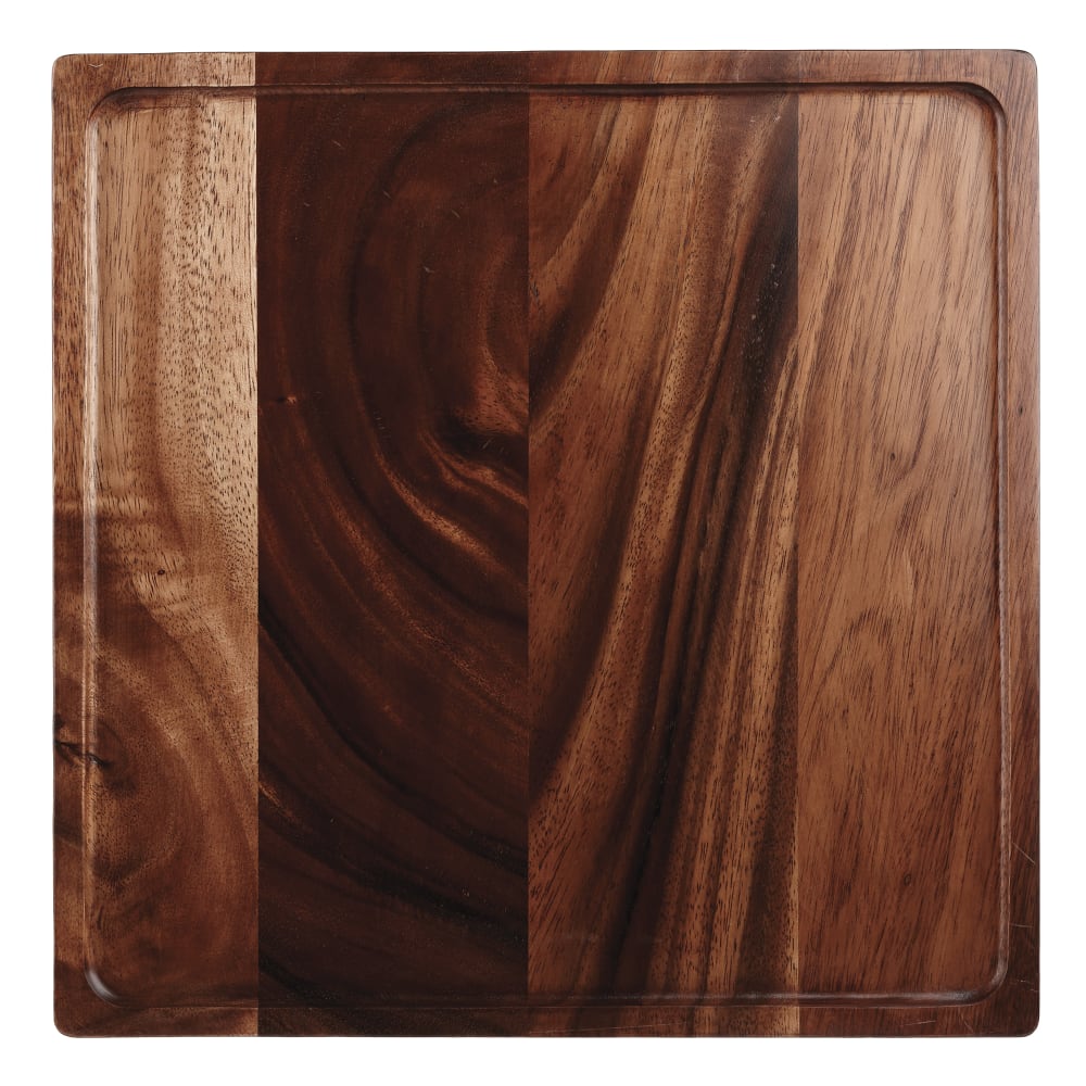 Churchill 13 3/8" Square Art de Cuisine® Presentation Serving Board, 13 3/8" x 13 3/8", Acacia Wood (ZCAWPB121)