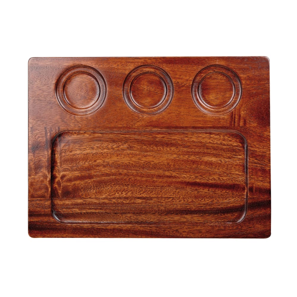 Churchill Rectangular Art de Cuisine® Deli Board w/ Handle - 12 5/8" x 9 3/8", Wood (ZCAWSDB1)