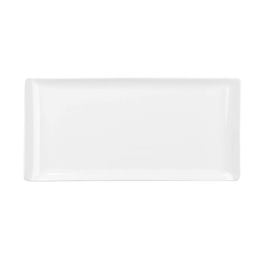 Churchill Rectangular Alchemy® Buffet Tray - 11 7/8" x 5 3/4", Melamine, White (ZPL MRTW1)