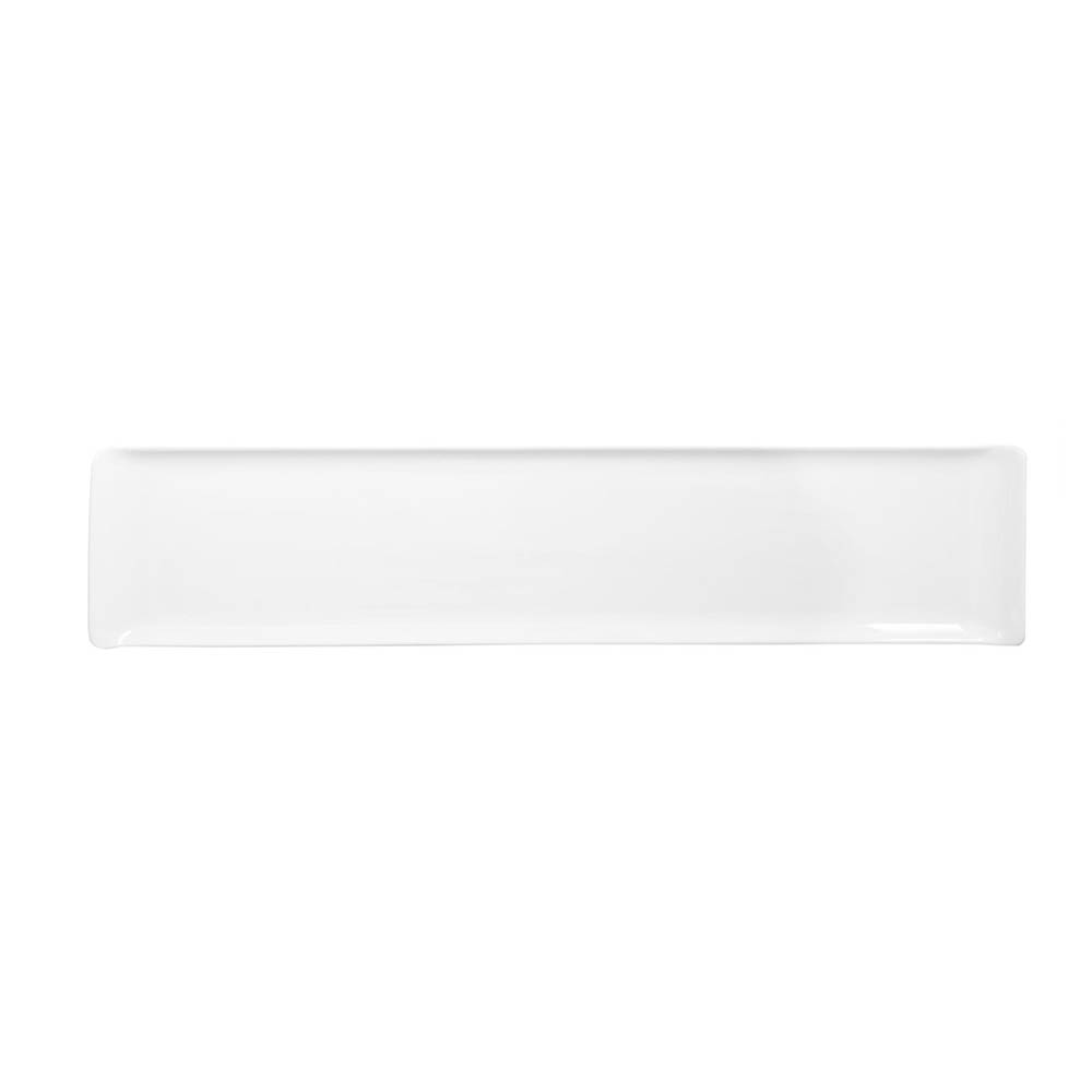 Churchill Rectangular Alchemy® Buffet Tray - 18 1/4" x 4 1/8", Melamine, White (ZPL MRW41)