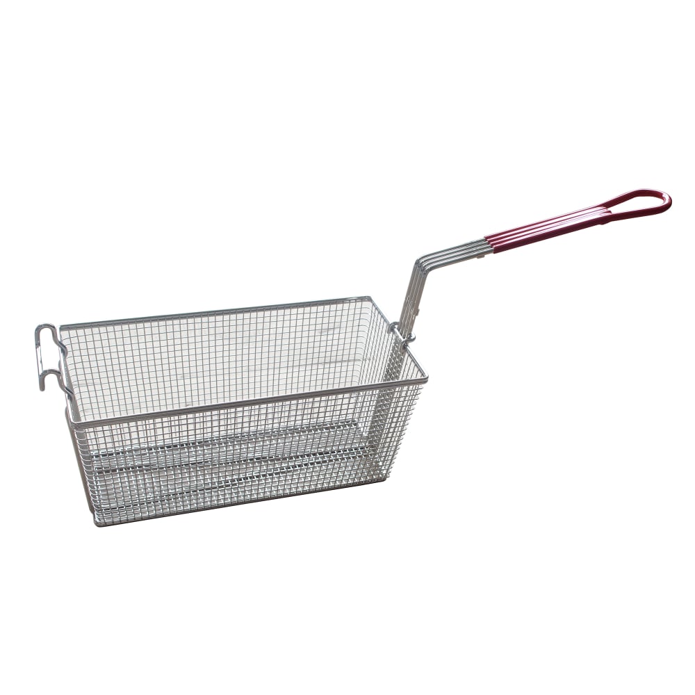 MoTak 400039 Fryer Basket w/ Coated Handle & Front Hook, 17 1/2" x 9 1/4" x 6"