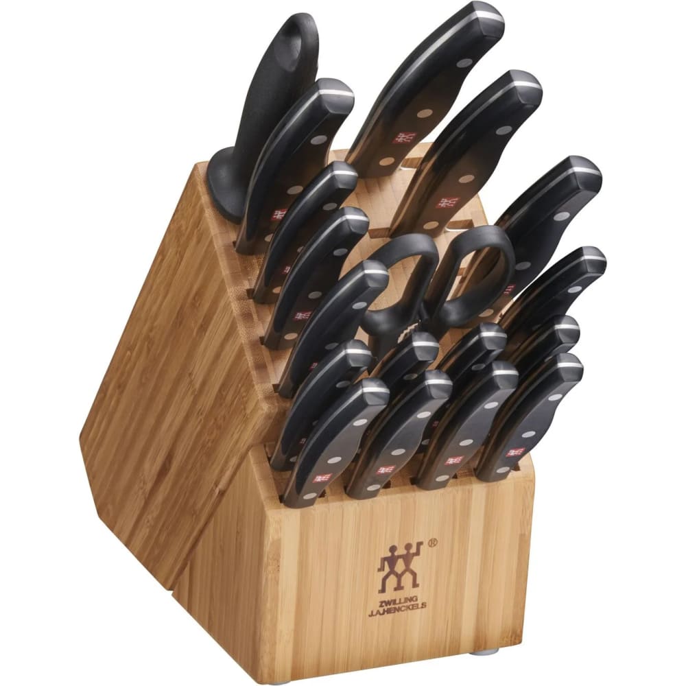 Zwilling 1011797 Twin Signature 19 Piece Knife Set w/ Wood Block