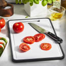 Zwilling 1024718 Cutting Board w/ Antibacterial Finish, 9 3/4" x 15 1/4", Plastic, White thumbnail 2