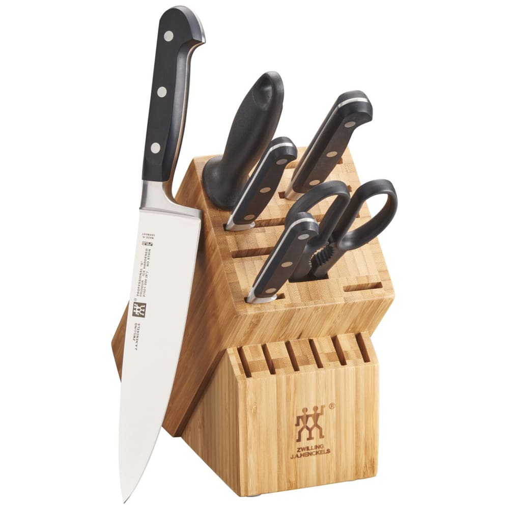Zwilling 1018713 Professional S 7 Piece Knife Set w/ Birchwood Block