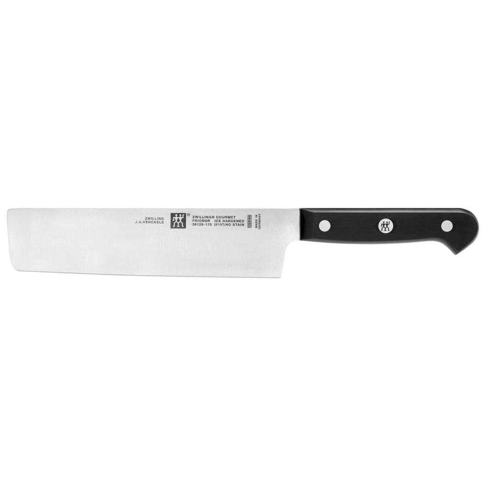Zwilling 1002439 6 1/2" Nakiri Knife w/ Black Plastic Handle, High Carbon Stainless Steel