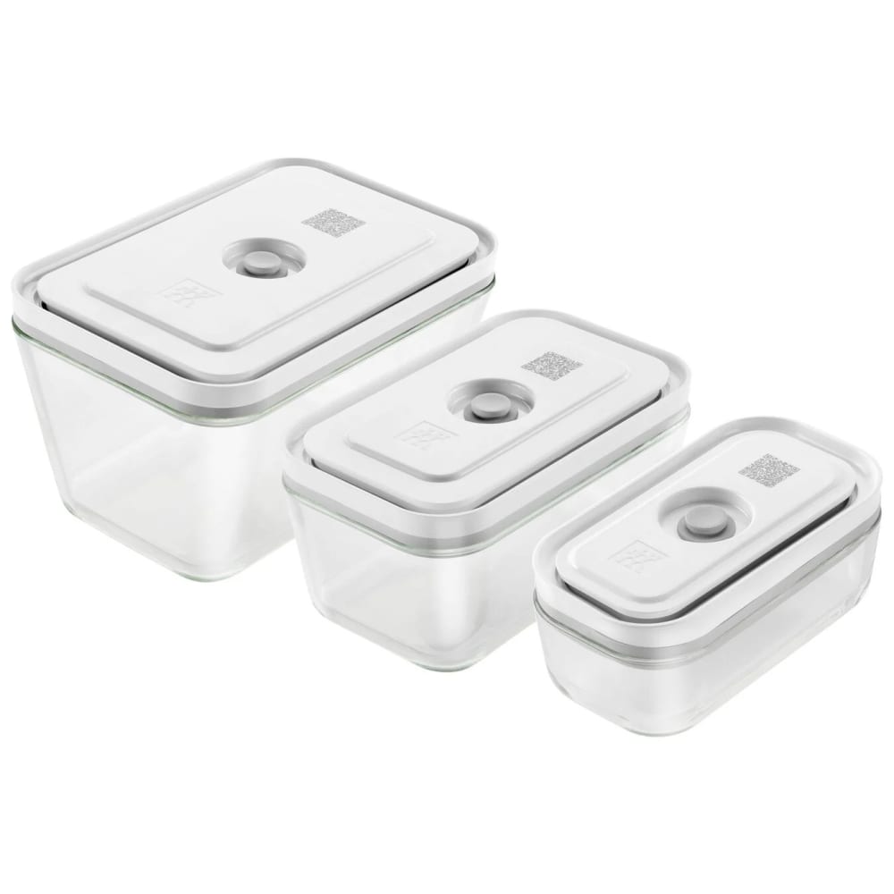 Zwilling 1007719 Fresh & Save Vacuum Container Set w/ Lids, Glass
