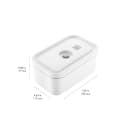 Zwilling 1008553 Fresh & Save Medium Vacuum Lunch Box w/ Lid - Plastic, White thumbnail 6