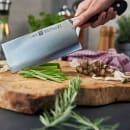 Zwilling 1002849 7" Chinese Chef's Knife w/ Black Plastic Handle, High Carbon Stainless Steel thumbnail 3