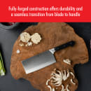 Zwilling 1002849 7" Chinese Chef's Knife w/ Black Plastic Handle, High Carbon Stainless Steel thumbnail 9