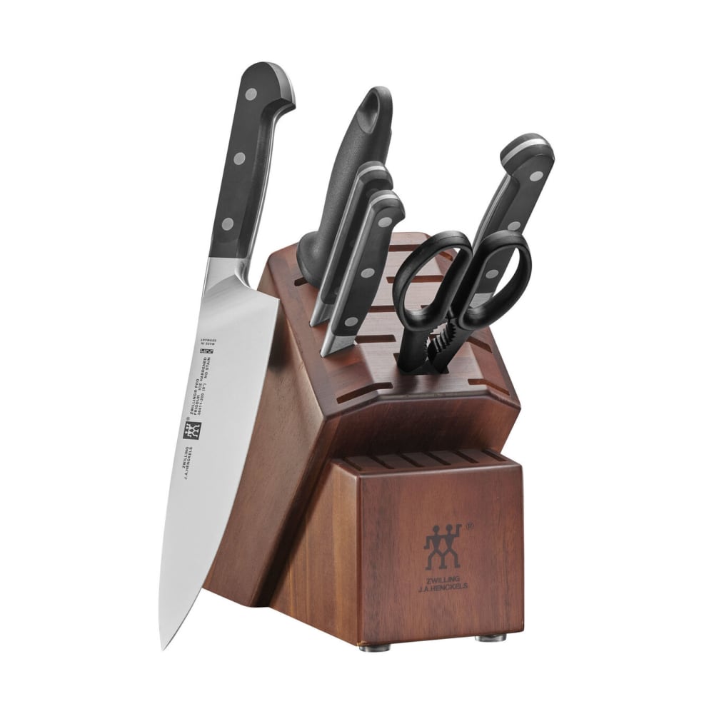 Zwilling 1019135 Pro 7 Piece Knife Set w/ Wood Block