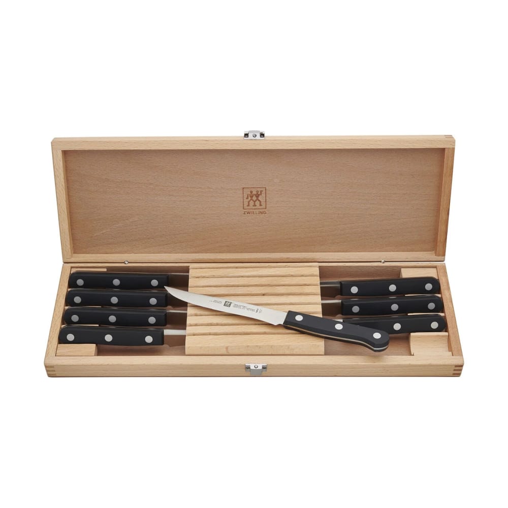 Zwilling 1021702 Gourmet 8 Piece Steak Knife Set w/ Wood Presentation Box