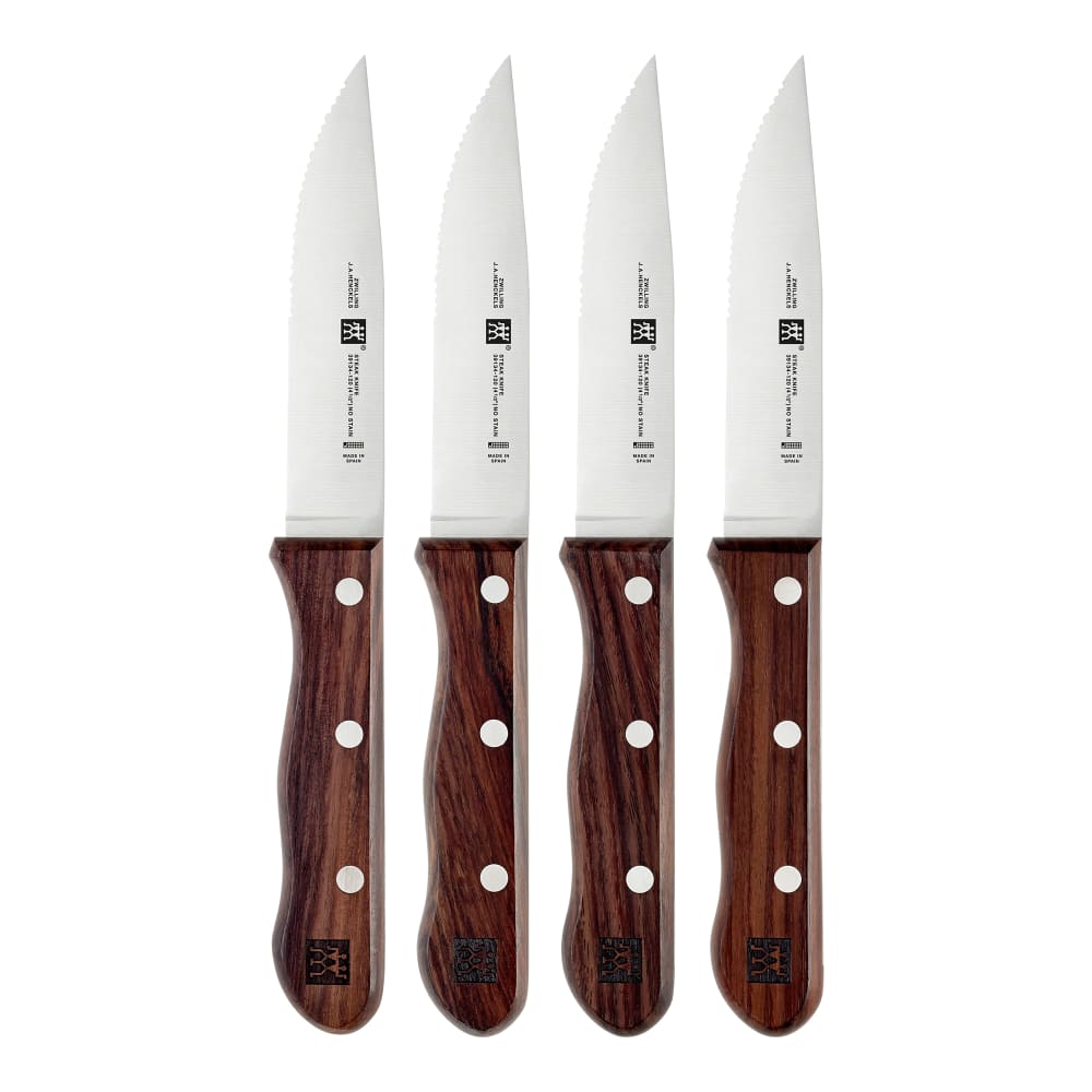 Zwilling 1003034 Steakhouse 4 Piece Steak Knife Set w/ Storage Case