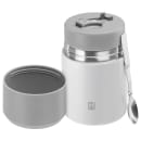 Zwilling 1003109 23 11/16 oz Thermo Food Jar w/ Bowl Lid & Foldable Spoon, Silver/White thumbnail 2