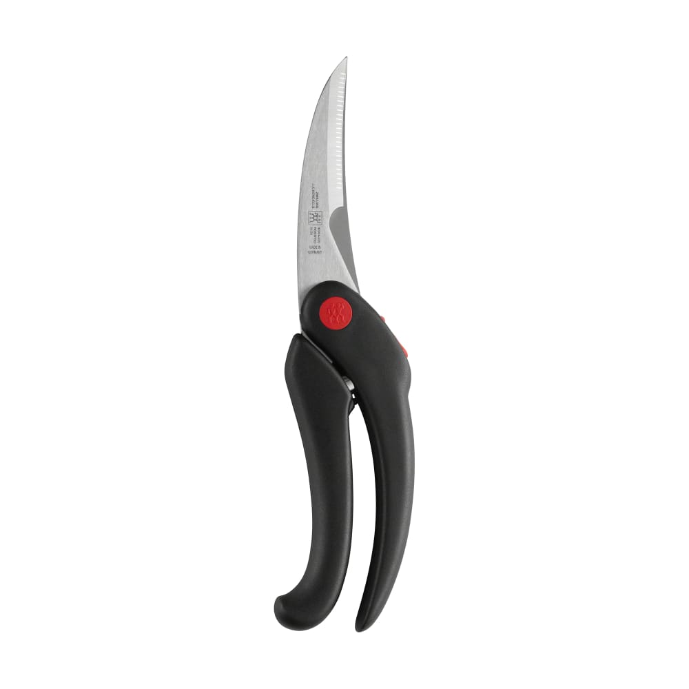 Zwilling 1005692 11 1/2" Serrated Poultry Shears, Stainless w/ Black Handle