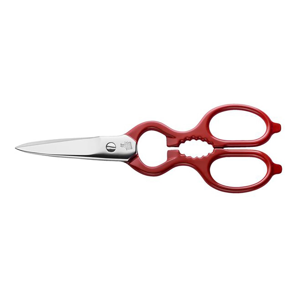 Zwilling 1005709 7 7/8" Multipurpose Kitchen Shears, Stainless w/ Red Handle