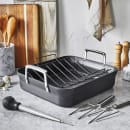 Zwilling 1017070 Motion Roaster Pan w/ Rack & Accessories - 16" x 14", Hard Anodized Aluminum thumbnail 2