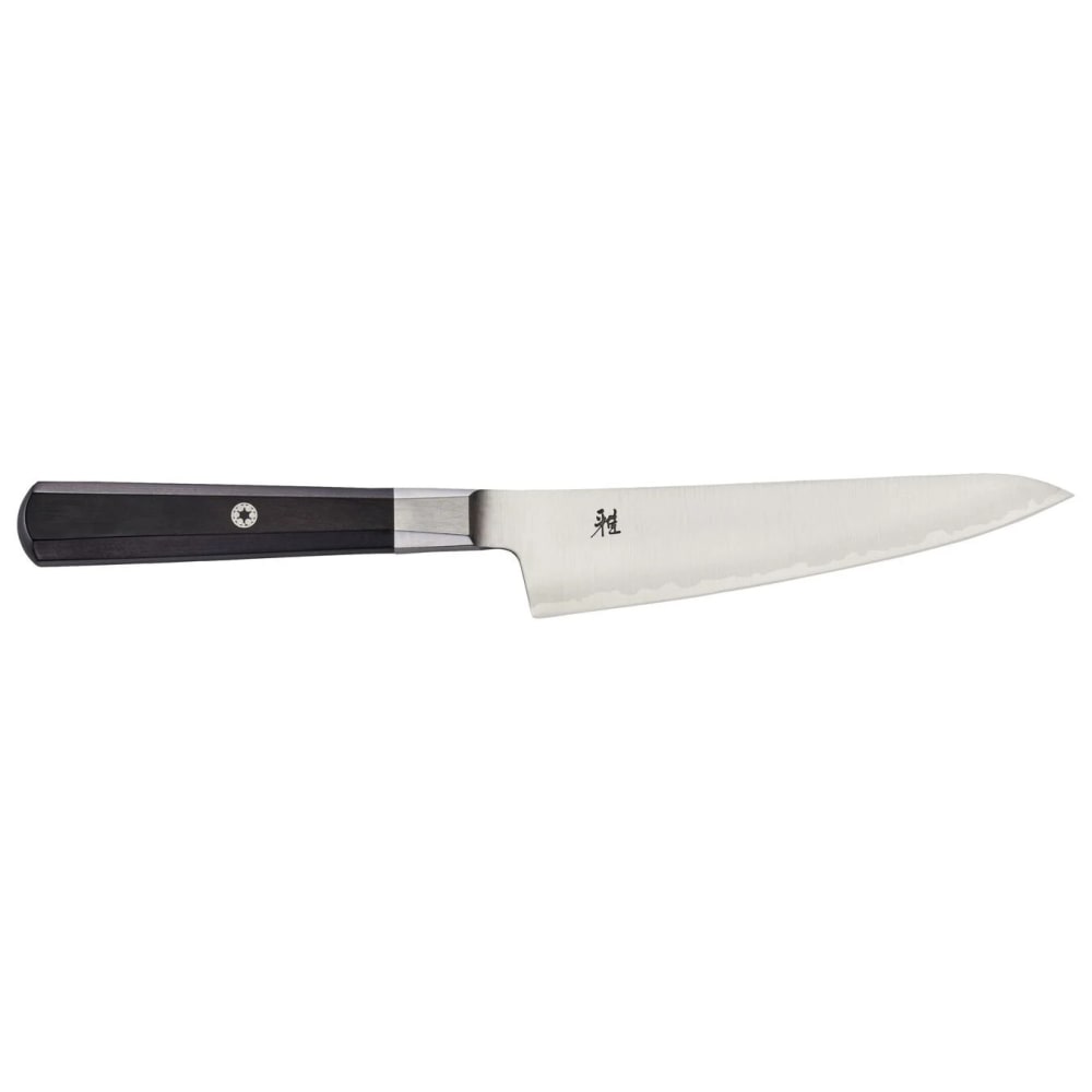 Miyabi 33951-143 5 1/2" Prep Knife w/ Brown Pakkawood Handle, Carbide Stainless Steel