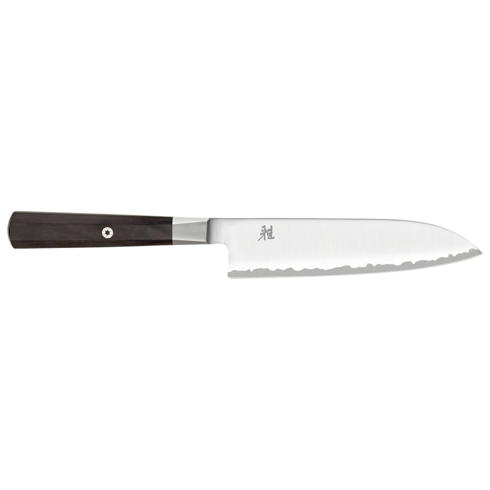 Miyabi 33957-143 5 1/2" Santoku Knife w/ Brown Pakkawood Handle, Carbide Stainless Steel