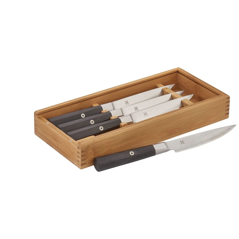 Miyabi 1019680 Koh 4 Piece Steak Knife Set w/ Wood Box