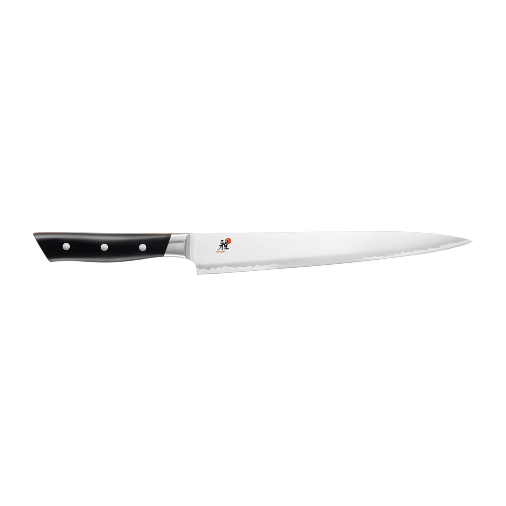 Miyabi 1019701 9 1/2" Slicing Knife w/ Black Plastic Handle, Carbide Stainless Steel